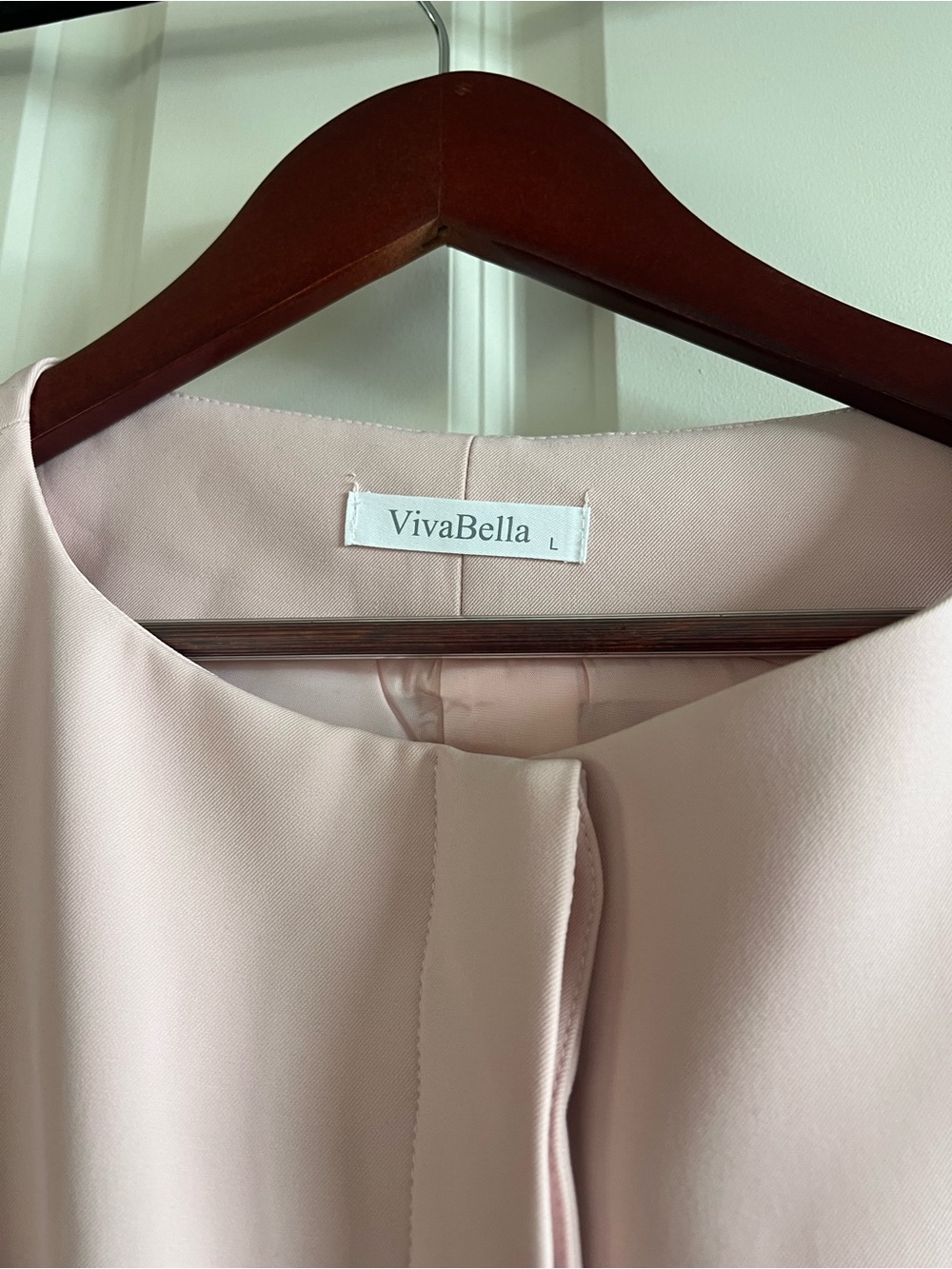 Abella Blush Pink Button-Front Blouse/Shirt Set NWOT